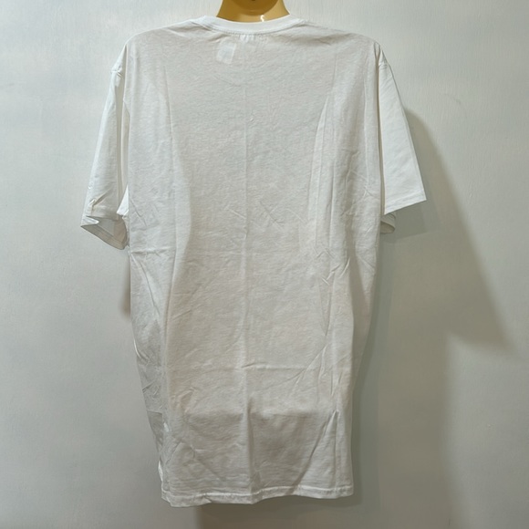 RING STUN TSHIRT MERMAID SEA SHELL BRA COSTUME WOMEN SIZE L WHITE SHORT SLEEVES - Picture 2 of 10